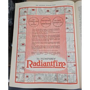 Humphrey Radiantfire Advertisement 1927